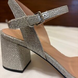 Cole Haan Sparkling Silver Block Heels